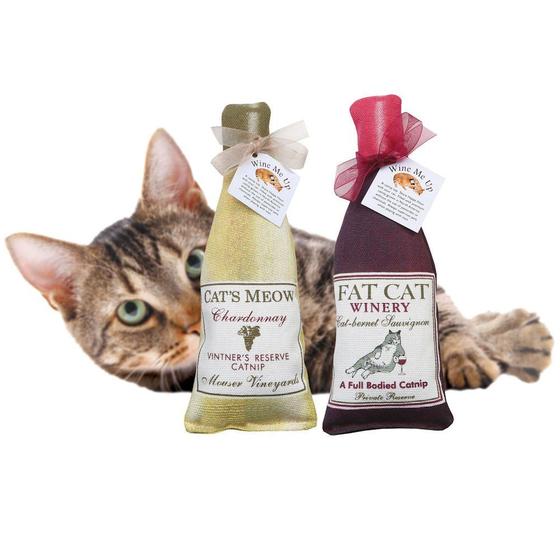 Imagem de Brinquedo de Catnip Garrafa de Vinho CHUWPI Alice's Cottage Wine Me Up