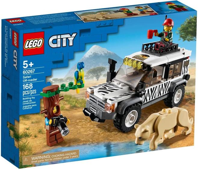 Imagem de Brinquedo de construção LEGO City Safari Off-Roader 60267 para crianças