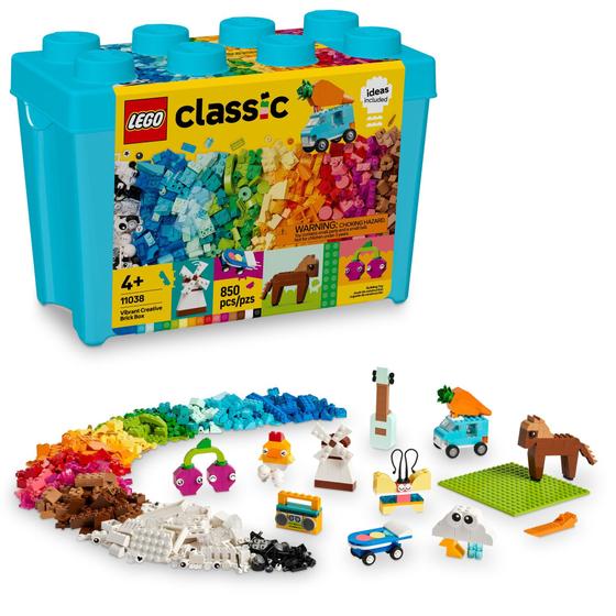 Imagem de Brinquedo de construção LEGO Classic Vibrant Creative Brick Box 11038