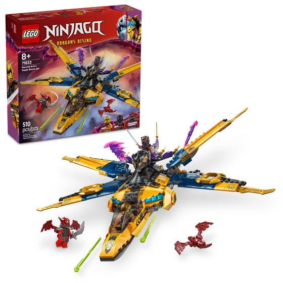 Imagem de Brinquedo de construção LEGO NINJAGO Ras and Arin's Super Storm Jet 71833