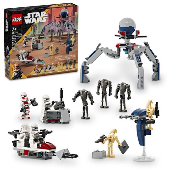 Imagem de Brinquedo de construção LEGO Star Wars Clone Trooper e Battle Droid