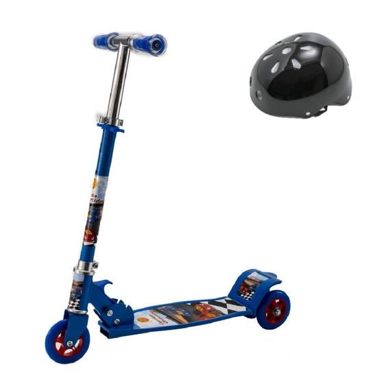 Imagem de Brinquedo De Criança 3 4 5 6 7  Anos Patinete E Capacete