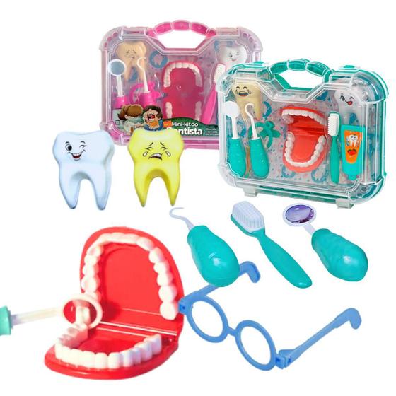 Imagem de Brinquedo de Dentista Infantil Kit com Maleta e Acessórios