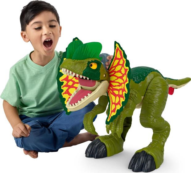 Imagem de Brinquedo de dinossauro Fisher-Price Imaginext Jurassic World Dilophosaurus