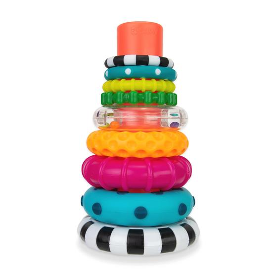 Imagem de Brinquedo de Empilhar Argolas Sassy Stacks - STEM - Para Crianças Acima de 6 Meses