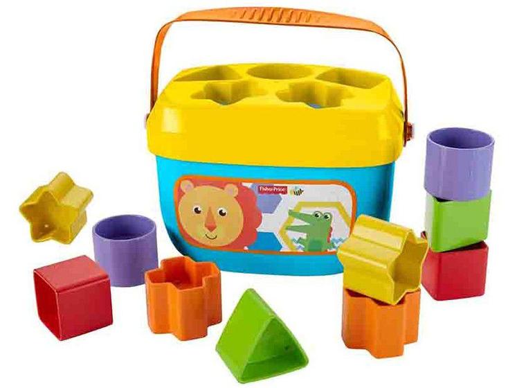 Brinquedo de Encaixar Balde Primeiros Blocos Menor preço em Brinquedo de Encaixar Balde Primeiros Blocos