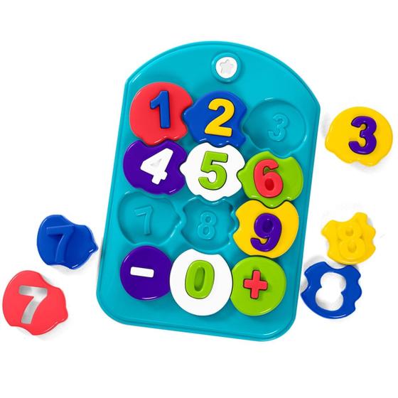 Imagem de Brinquedo de Encaixar Puzzle Mania Números - Ta Te Ti 25 Peças