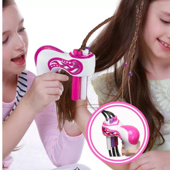 Imagem de Brinquedo de fazer Trança Divertida Brinquedo de Mernina   Kids Hair Machine