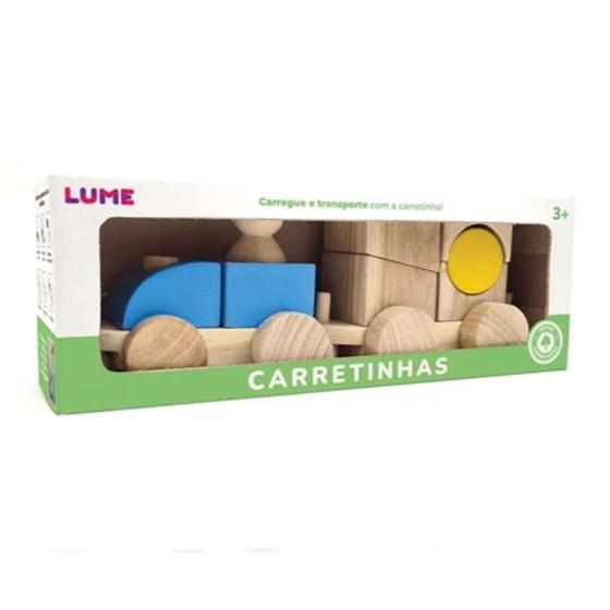 Imagem de Brinquedo de madeira educativo Carretinha de Encaixe