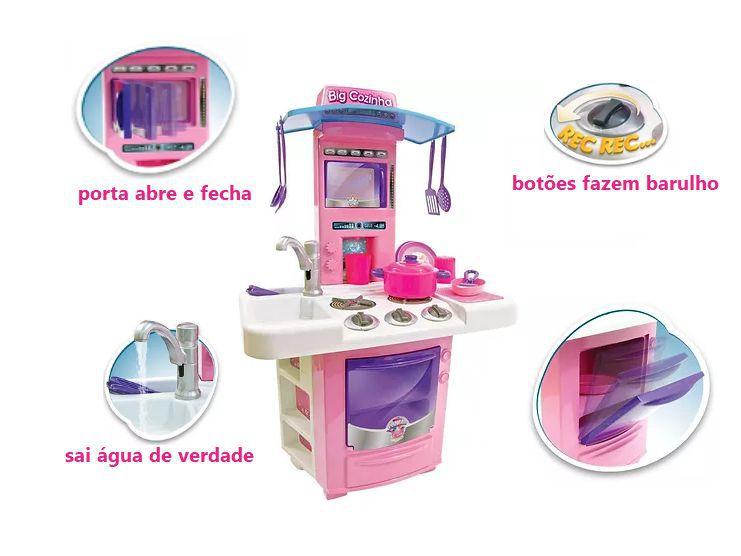 Imagem de Brinquedo De Menina Big Cozinha Sai Agua De Verdade