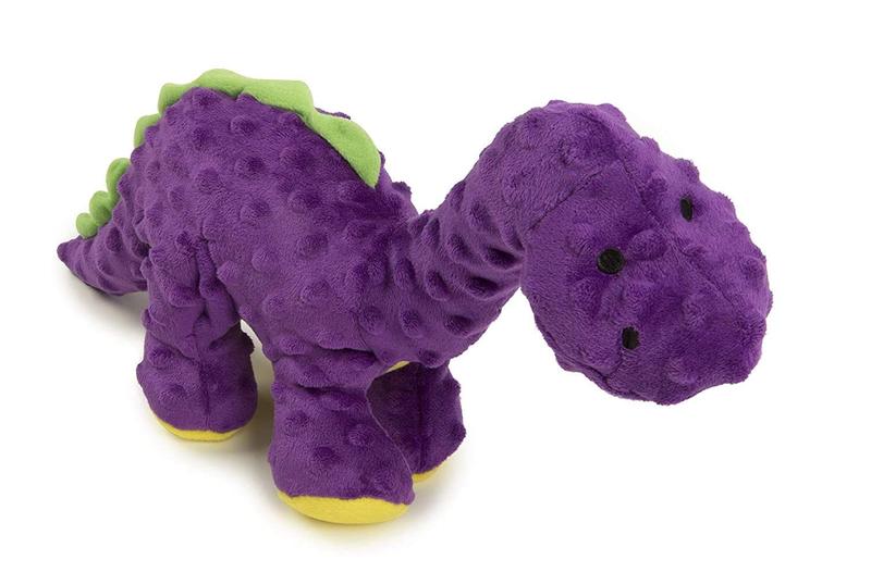 Imagem de Brinquedo de Pelúcia GoDog Dinos Bruto Squeaky com Chew Guard - Roxo