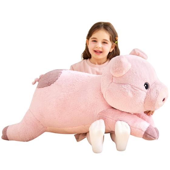 Imagem de Brinquedo de pelúcia IKASA Giant Pig 75 cm para crianças