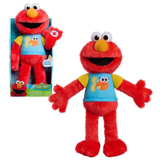 Imagem de Brinquedo de pelúcia Just Play SESAME STREET Sing-Along Elmo 33cm