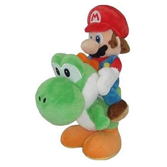 Imagem de Brinquedo de Pelúcia Little Buddy Super Mario e Yoshi - 20cm