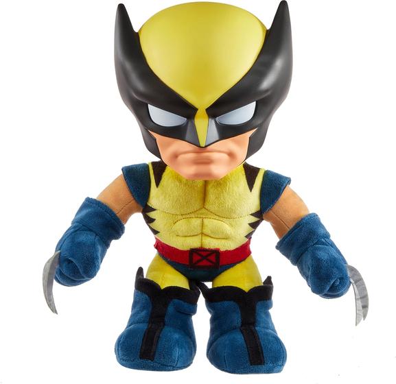 Imagem de Brinquedo de pelúcia Mattel Marvel X-Men Wolverine '97 com sons e conversas