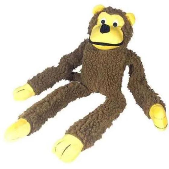 Imagem de Brinquedo de Pelucia para Pets Macaco Marrom