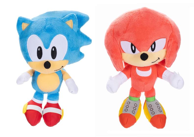 Imagem de Brinquedo de Pelúcia Sonic The Hedgehog - Pacote com 2 Personagens (Sonic & Knuckles)