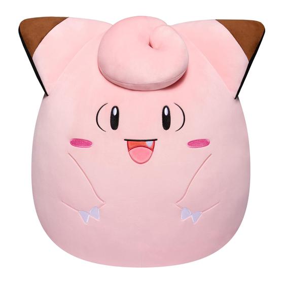 Imagem de Brinquedo de pelúcia Squishmallows Pokémon Clefairy 50cm oficial