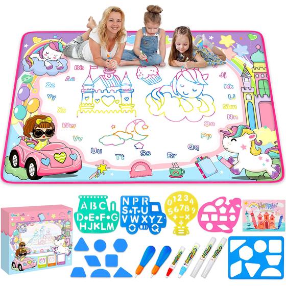 Imagem de Brinquedo de pintura infantil Water Doodle Mat STREET WALK, de 3 a 12 anos