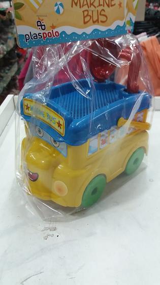 Imagem de Brinquedo de Praia - Marine Bus - Balde Ônibus - C/Acessórios