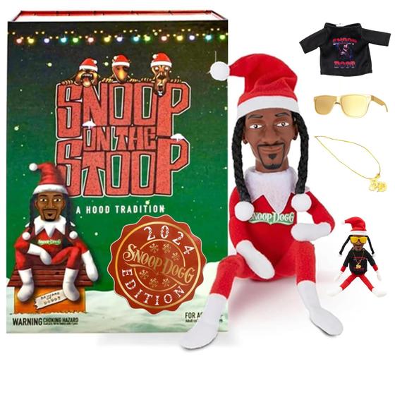 Imagem de Brinquedo de presente de Natal Snoop on the Stoop Snoop Elf on a Shelf