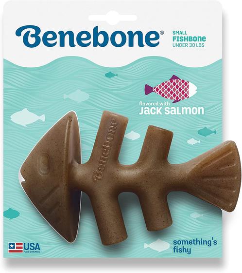 Imagem de Brinquedo de roer cães Fishbone Benebone sabor peixe