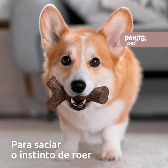 Imagem de Brinquedo de Roer para Cães Benebone Maplestick Nylon Graveto Tronco Madeira Mordedor Cachorro Pet