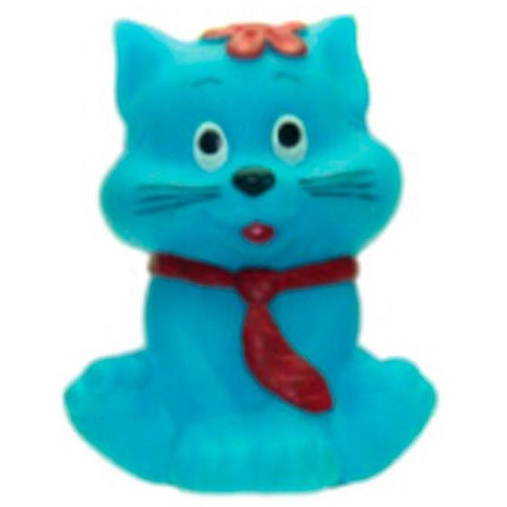 Imagem de Brinquedo de Vinil Gatinho Azul para Cães - Tam. Único