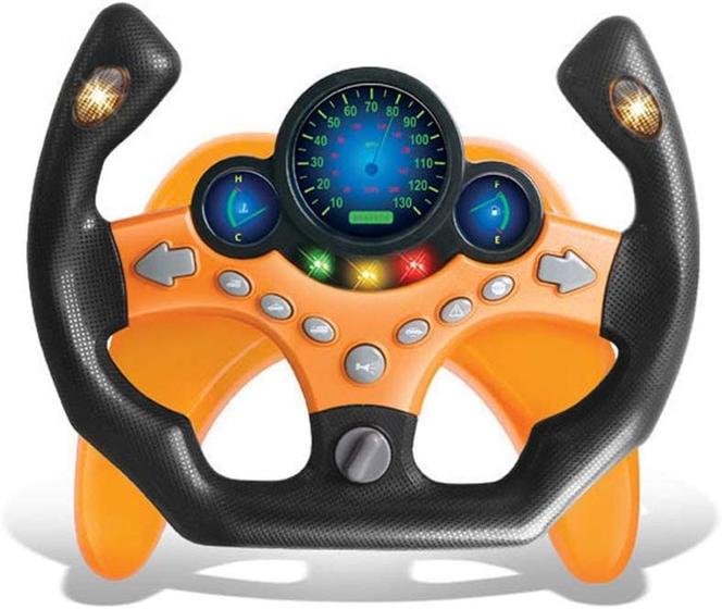 Imagem de Brinquedo de volante elétrico para crianças - Brinquedo de condução de carro de alta simulação com música e luz (carro esportivo 1) - HUOGUO