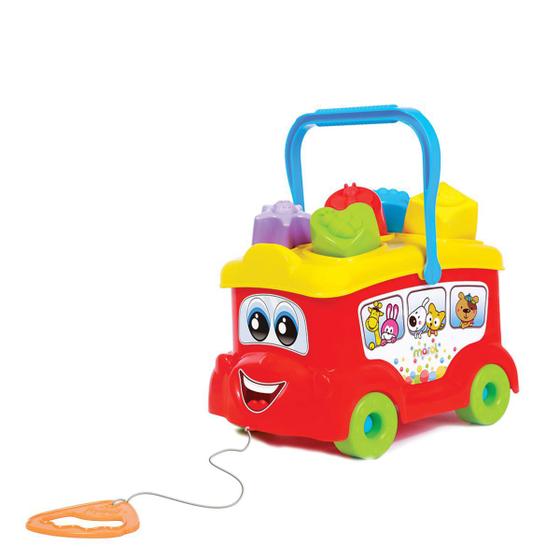 Imagem de Brinquedo Didático Baby Bus Com Cubos - Maral