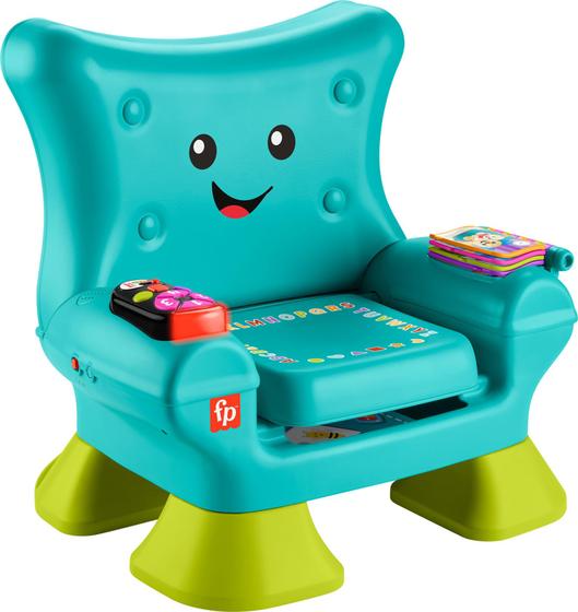 Brinquedo Didático Infantil Fisher-Price Laugh & Learn Chair Teal +1 ...