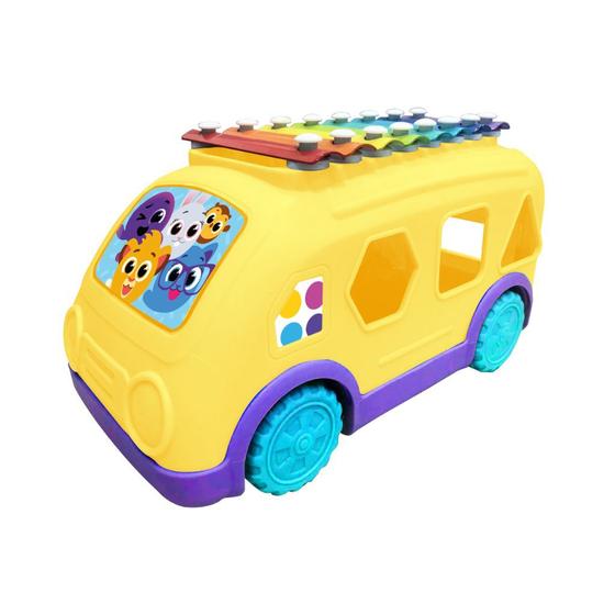 Imagem de Brinquedo Didatico Onibus Xilofone Bolofofos Yestoys