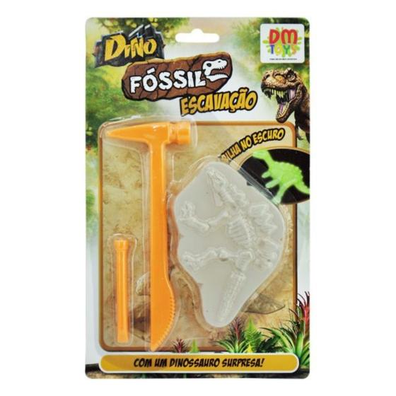 Imagem de Brinquedo Dino Fóssil Escavação Arqueologia Brilha No Escuro