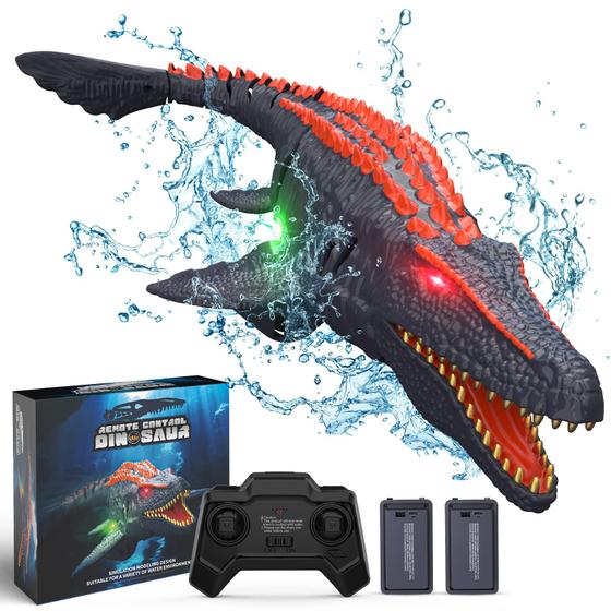 Imagem de Brinquedo Dinossauro com Controle Remoto Aomifmik e Barco RC para Crianças