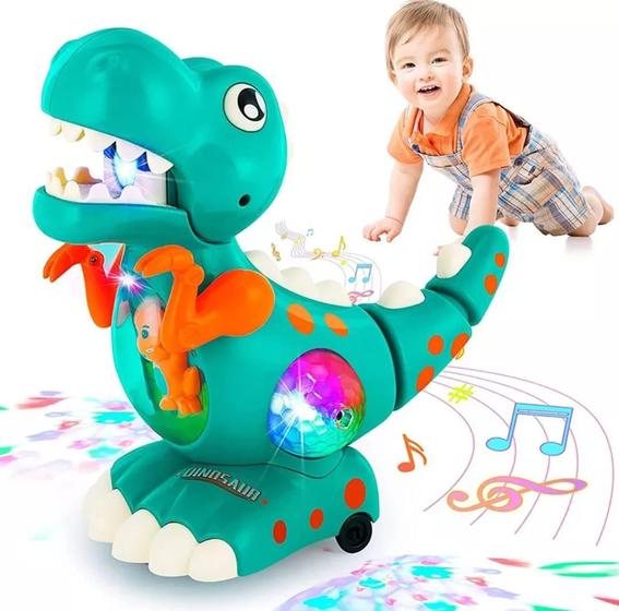 Imagem de Brinquedo Dinossauro Dança Luz Criança Divertido Bebes