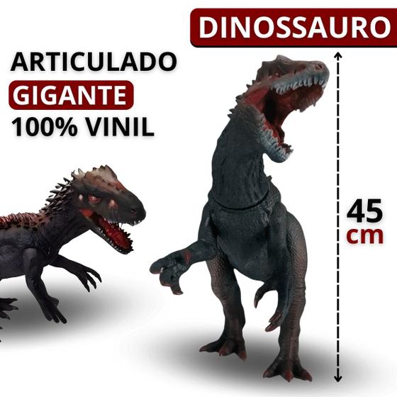 Imagem de Brinquedo Dinossauro Dino Invencible Rex Gigante Articulado