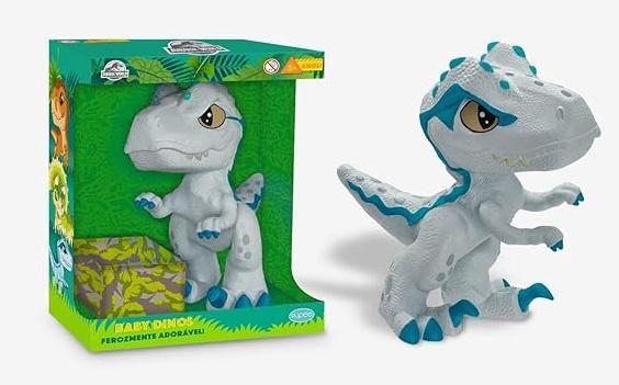 Imagem de Brinquedo dinossauro jurassic world baby dinos vinil pupee