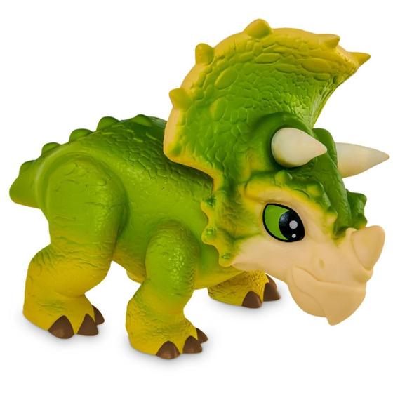 Imagem de Brinquedo Dinossauro Jurassic World Triceratops Verde Baby