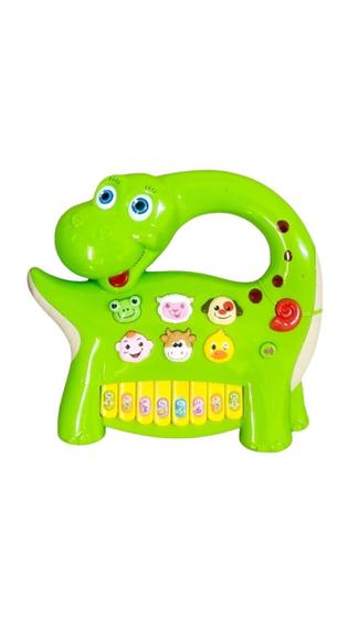 Imagem de Brinquedo Dinossauro Piano Eletrônico Brinquedos Para Bebês Música Educacional