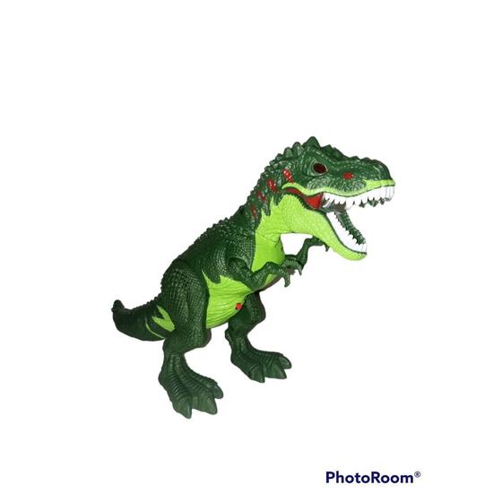 Imagem de Brinquedo Dinossauro Rex Solta Fumaça Com Luz E Som (verde)