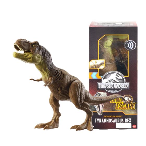 Brinquedo Dinossauro T-rex Articulado 30cm com som - Mattel - Bonecos ...