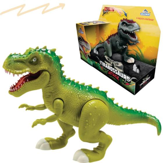 Imagem de Brinquedo Dinossauro Tiranossauro Rex Attack Com Luz e Som