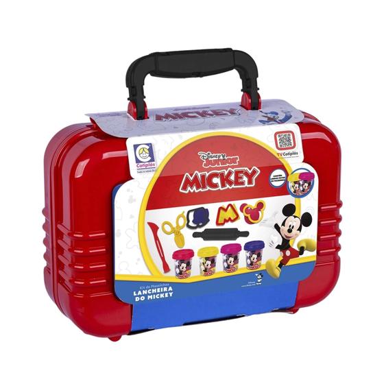 Imagem de Brinquedo Disney Lancheira do Mickey Kit Massinhas Maleta Cotiplás - 2682