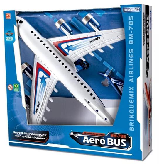 Imagem de Brinquedo Diverso Avião Aerobus Concept 33cm(s)  BRA015-Brinquemix