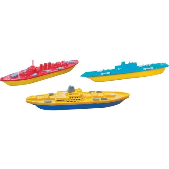 Imagem de Brinquedo Diverso Maquinas Frota Nava C/3 Navios