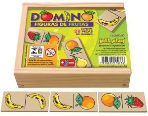 Imagem de Brinquedo Dominó De Frutas 28 Peças - JOTTPLAY