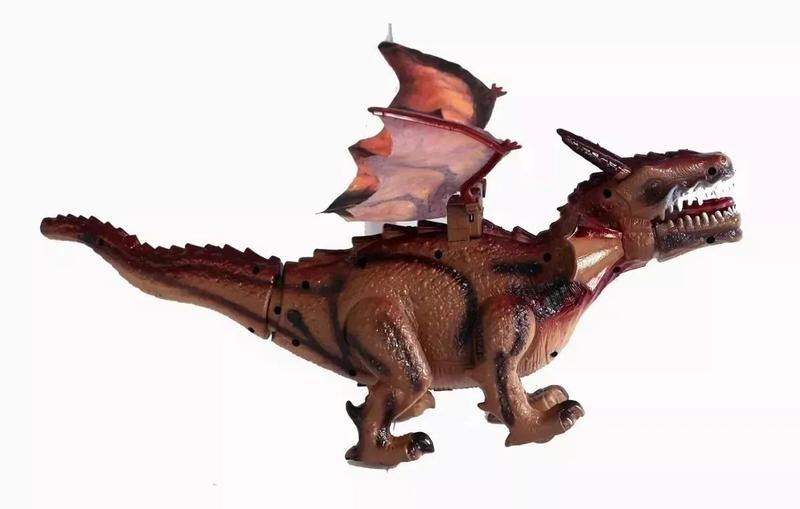 Imagem de Brinquedo Dragao 45 Cm Que Bate Asas E Anda Dinossauro