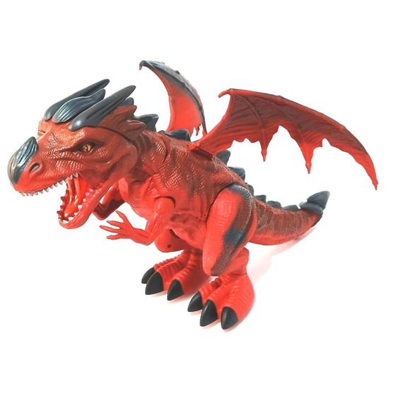 Imagem de Brinquedo Dragão Dinossauro Jurássico Com Asas E Projetor (Vermelho)