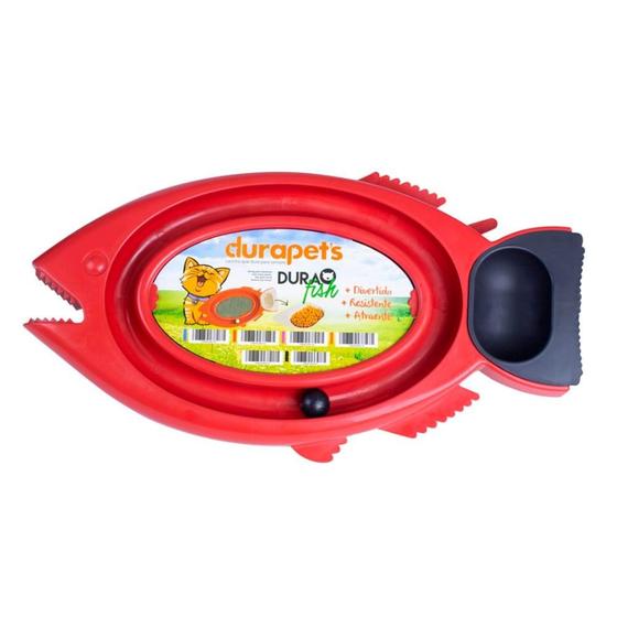 Imagem de Brinquedo Durafish Vermelho para Gatos - Tam. Único