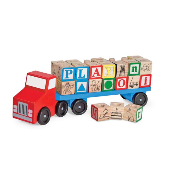 Imagem de Brinquedo Educacional Caminhão Bloqueia ABC Melissa & Doug